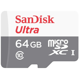 SanDisk Ultra 64GB 100MB/s C10 microSD Memory Card