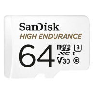 Karta pamięci microSDXC SanDisk High Endurance 64GB V30 z adapterem