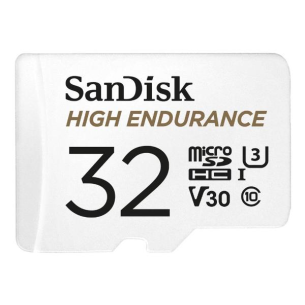 SanDisk High Endurance 32GB V30 microSDXC memory card with adapter