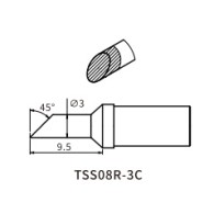 TSS08R-3C tip for Quick TS8