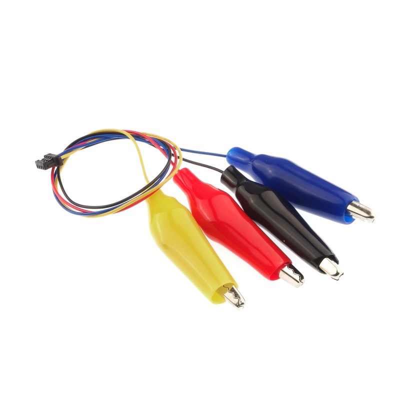 STEMMA QT JST SH 4-pin Cable - cable with alligator clips