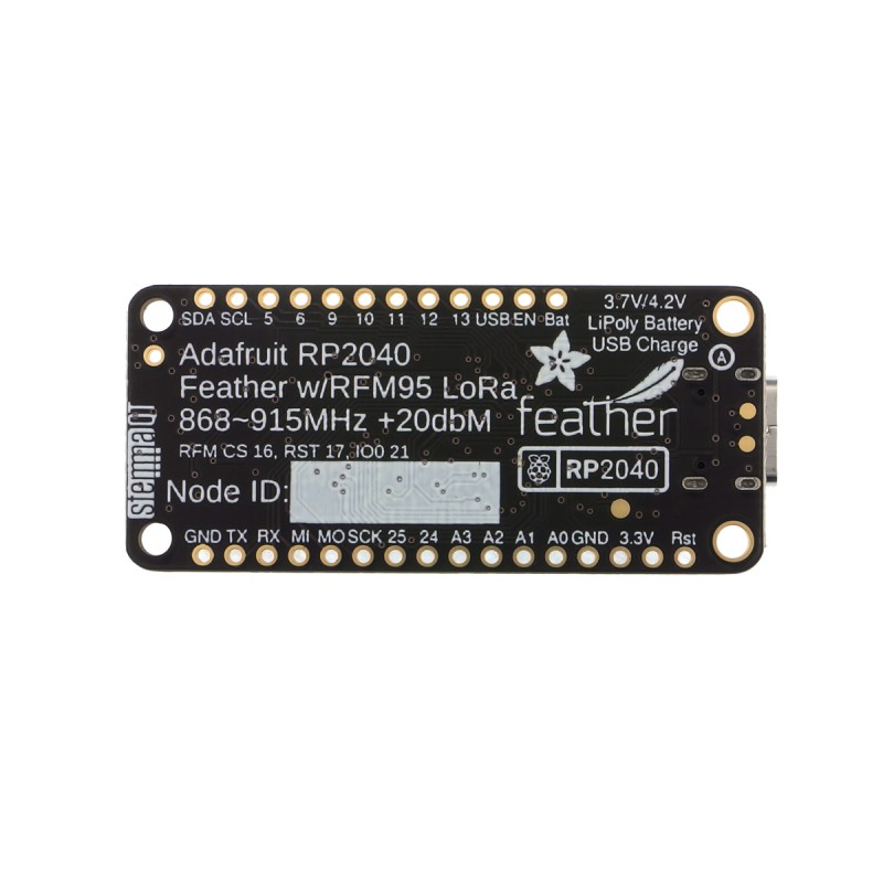 Feather RP2040 with RFM95 - плата з мікроконтролером RP2040 і модулем LoRa