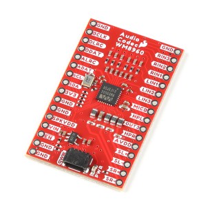 Qwiic Audio Codec Breakout - module with WM8960 audio codec (without connectors)