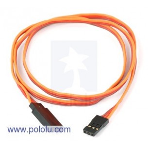 Pololu 787 - Servo Extension Cable 24" Male - Female
