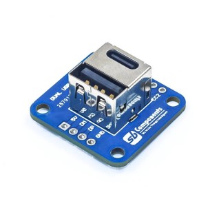 Dual USB Breakout - module with USB type C and USB type A connectors