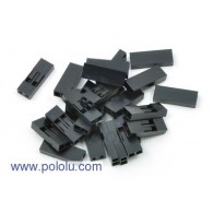 Pololu 1901 - 0.1" (2.54mm) Crimp Connector Housing: 1x2-Pin 25-Pack