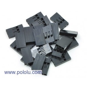 Pololu 1902 - 0.1" (2.54mm) Crimp Connector Housing: 1x3-Pin 25-Pack