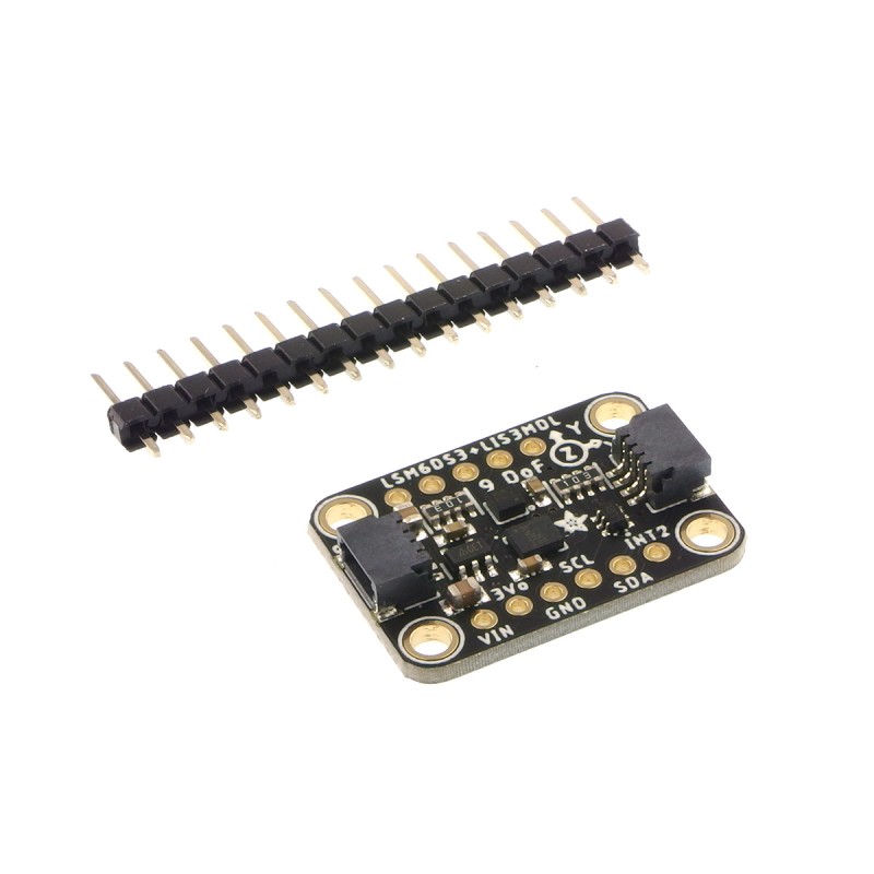 STEMMA QT LSM6DS3TR-C + LIS3MDL Precision 9 DoF IMU - модуль 9 DoF IMU