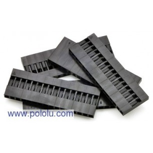 Pololu 1920 - 0.1" (2.54mm) Crimp Connector Housing: 1x16-Pin 5-Pack