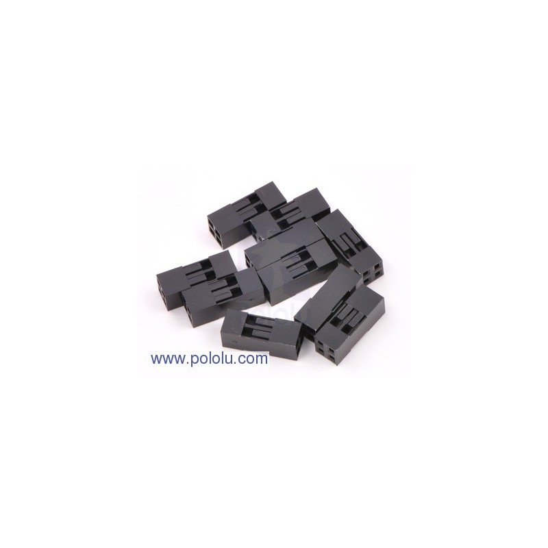 Pololu 1910 - 0.1" (2.54mm) Crimp Connector Housing: 2x2-Pin 10-Pack