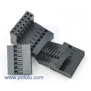 Pololu 1915 - 0.1" (2.54mm) Crimp Connector Housing: 2x7-Pin 5-Pack