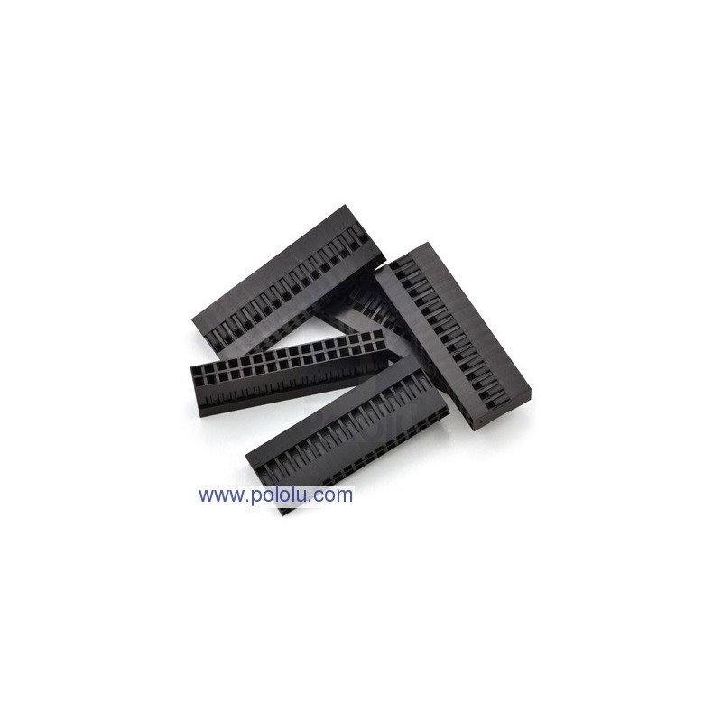 Pololu 1918 - 0.1" (2.54mm) Crimp Connector Housing: 2x16-Pin 5-Pack