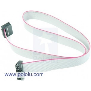 Pololu 973 - 16-Conductor Ribbon Cable with IDC Connectors 20"