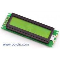Pololu 772 - 16x2 Character LCD with LED Backlight (Parallel Interface), Black on Green