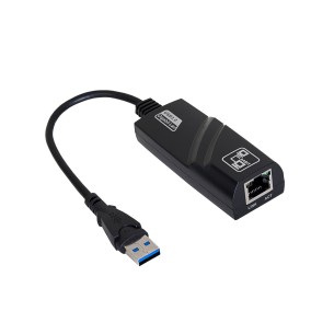 Adapter with cable Akyga AK-AD-31 network card USB A (m) / RJ45 (f) 10/100/1000 ver. 3.0 15cm