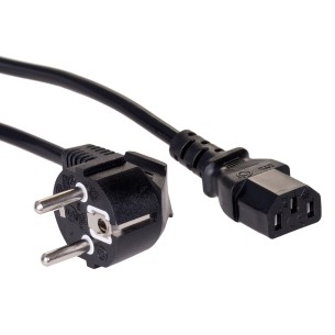 Kabel zasilający Akyga AK-PC-06C CU CEE 7/7 / IEC C13 3 m