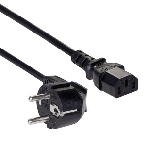 Kabel zasilający Akyga AK-PC-06A CCA CEE 7/7 / IEC C13 3 m