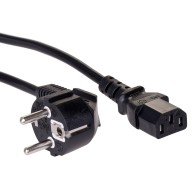 Kabel zasilający Akyga AK-PC-01C CU CEE 7/7 / IEC C13 1.5 m