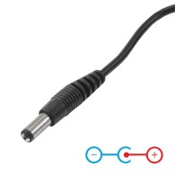 Kabel zasilający Akyga AK-DC-01 CU USB A (m) / 5.5 x 2.1 mm (m) 0.8 m
