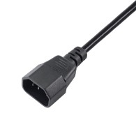 Kabel zasilający Akyga AK-PC-03A przedłużacz CCA IEC C13 / C14 1.8 m