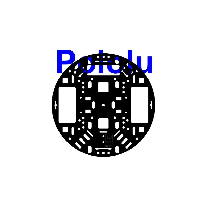 Pololu 1501 - Pololu 5" Robot Chassis RRC04A Solid Black Pololu 1501 - Pololu 5" Robot Chassis RRC04A Solid Black