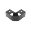 Corner connector of V-shaped mounting profiles, black