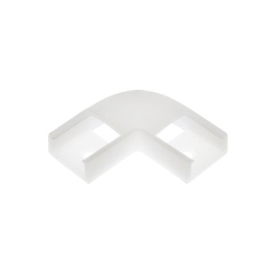 Łącznik narożny listew montażowych U-kształtnych, biały