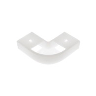 Corner connector of U-shaped mounting profiles, white