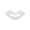 Corner connector of U-shaped mounting profiles, white