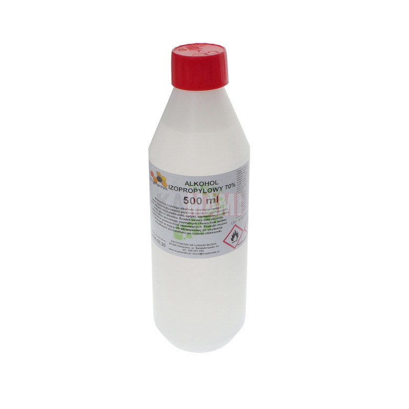 IPA 70% 500ml, plastic bottle with a safety nut