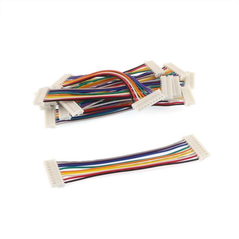 Cable micro 5264 9-pin 10cm A-A - 10pcs.