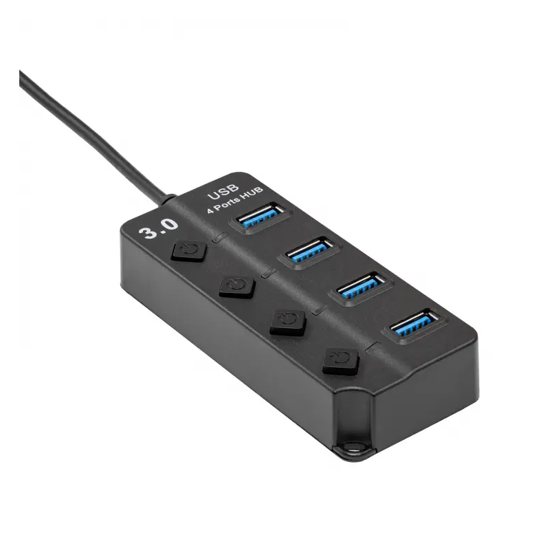 Akyga AK-AD-33 USB Hub активний перемикач USB A (m) / 4x USB A (f) вер. 3,0 15 см
