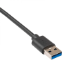 Hub USB Akyga AK-AD-33 active USB A (m) / 4x USB A (f) switches ver. 3.0 15cm