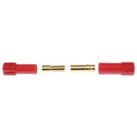 XT150 - high-current connector (plug + socket + contacts) - red
