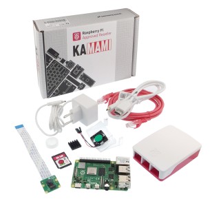 Raspberry Pi 4B 8GB starter kit with official accessories (camera) - white