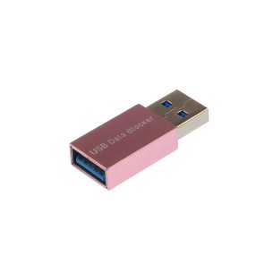 Bloker transmisji danych USB typu A - różowy