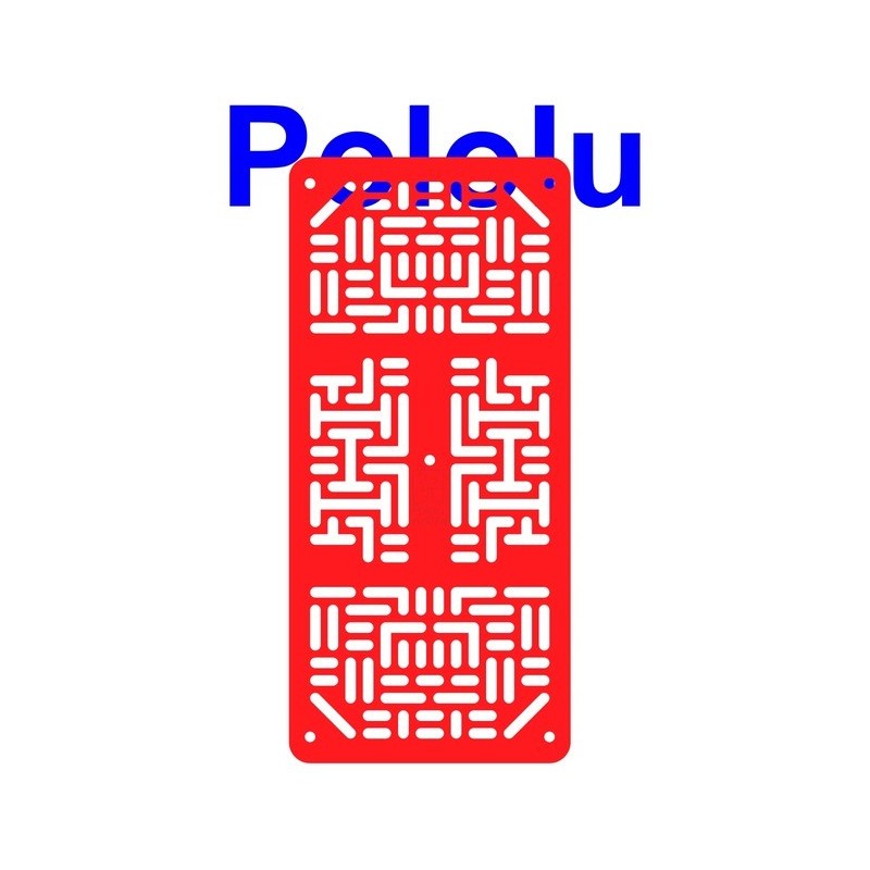 Pololu 1530 - Pololu RP5 Expansion Plate RRC07A (Narrow) Solid Red