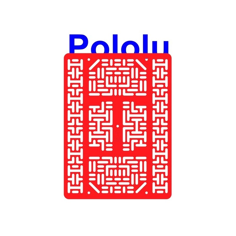 Pololu 1540 - Pololu RP5 Expansion Plate RRC07B (Wide) Solid Red