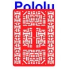 Pololu 1540 - Pololu RP5 Expansion Plate RRC07B (Wide) Solid Red