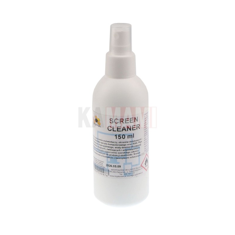 Screen Cleaner 150ml, plastic bottle with atomizer