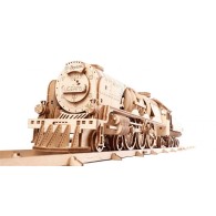 UGears V-Express Steam Train with Tender - mechanical model kit