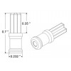 Adapter for 2mm axle for LEGO wheels - 2 pcs.