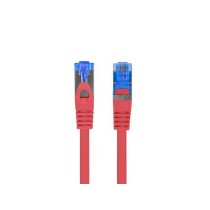 Patchcord - przewód sieciowy Ethernet 0.5m kat.6A S/FTP, czerwony, Lanberg