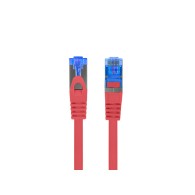 PATCHCORD CAT.6A S/FTP LSZH CCA 1M RED FLUKE PASSED LANBERG
