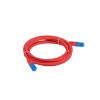 PATCHCORD CAT.6A S/FTP LSZH CCA 1M RED FLUKE PASSED LANBERG
