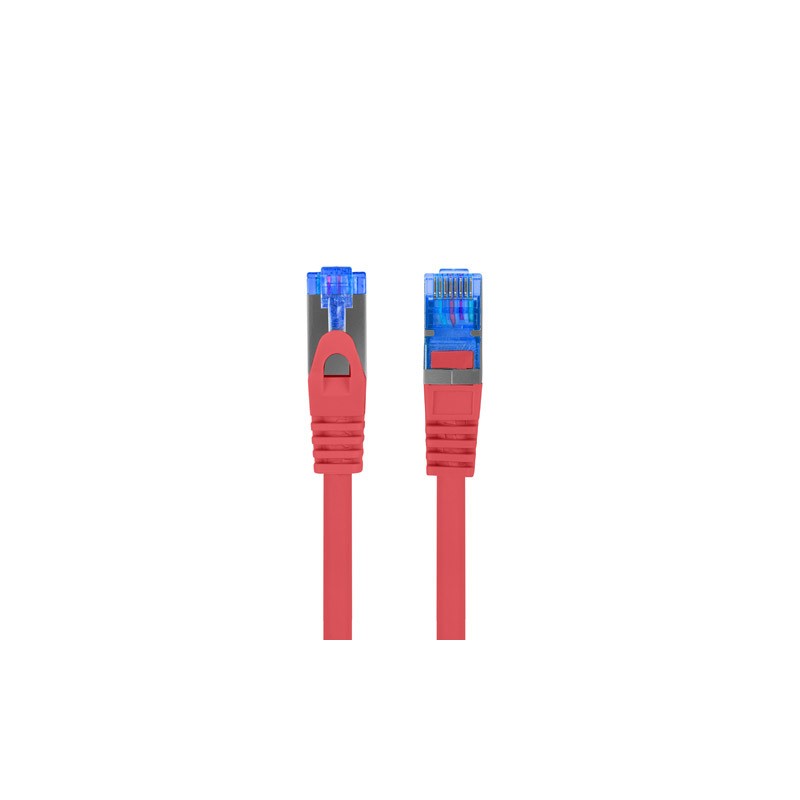 PATCHCORD CAT.6A S/FTP LSZH CCA 1.5M RED FLUKE PASSED LANBERG