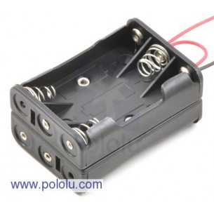 Pololu 1148 - 6-AAA Battery Holder, Back-to-Back