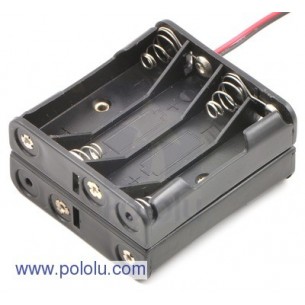 Pololu 1149 - 8-AAA Battery Holder, Back-to-Back