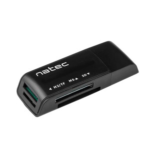 NATEC MINI ANT 3 - SDHC/MMC/M2/microSD card reader USB 2.0 black