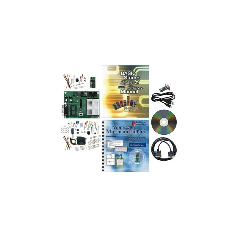 Pololu 1601 - Parallax BASIC Stamp Discovery Kit - Serial (with USB adapter and cable) #27207